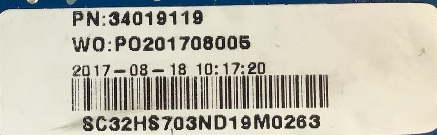 MAIN FUENTE PARA TV SEIKI / NUMERO DE PARTE 34019119 / CV3553BH-U42 / PO201708005 - Imagen 4